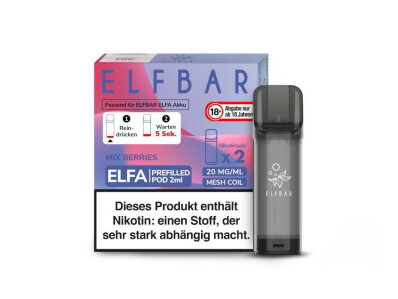 Elfbar Elfa Pod - Mix Berries - 20 mg/ml box