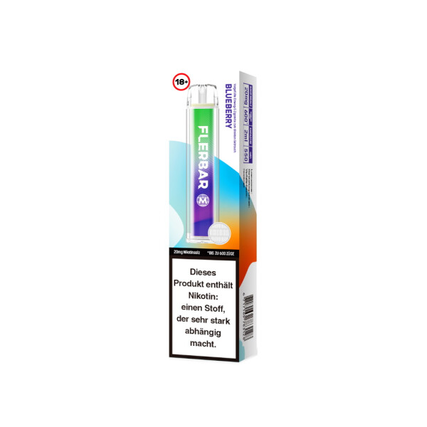 Flerbar M Einweg E-Zigarette - Blueberry - 20 mg/ml (1er Packung)