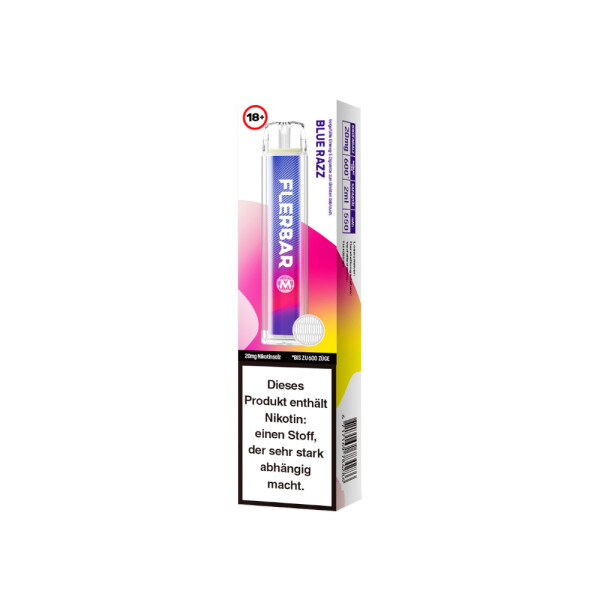 Flerbar M Einweg E-Zigarette - Blue Razz - 20 mg/ml (1er Packung)