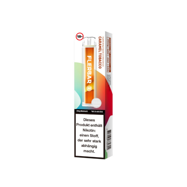 Flerbar M Einweg E-Zigarette - Caramel Tobacco - 20 mg/ml (1er Packung)