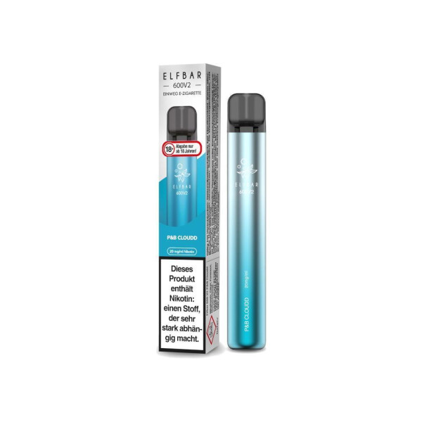Elfbar 600 V2 Einweg E-Zigarette - P&B Cloudd - 20 mg/ml (1er Packung)