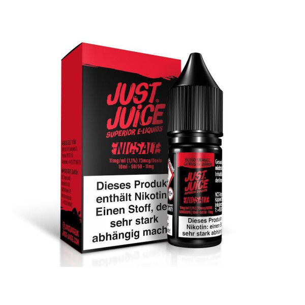 Just Juice - Blood Orange, Citrus & Guava - Nikotinsalz Liquid 11 mg/ml (1er Packung)