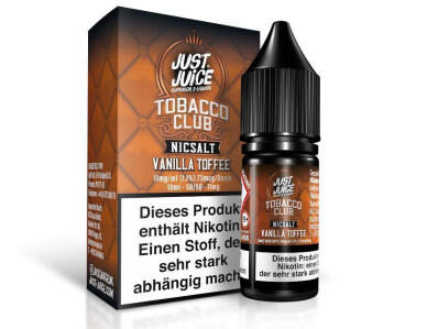 Just Juice - Tobacco Vanilla Toffee - Nikotinsalz Liquid...