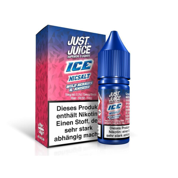 Just Juice - Wild Berries & Aniseed Ice - Nikotinsalz Liquid 11 mg/ml (1er Packung)