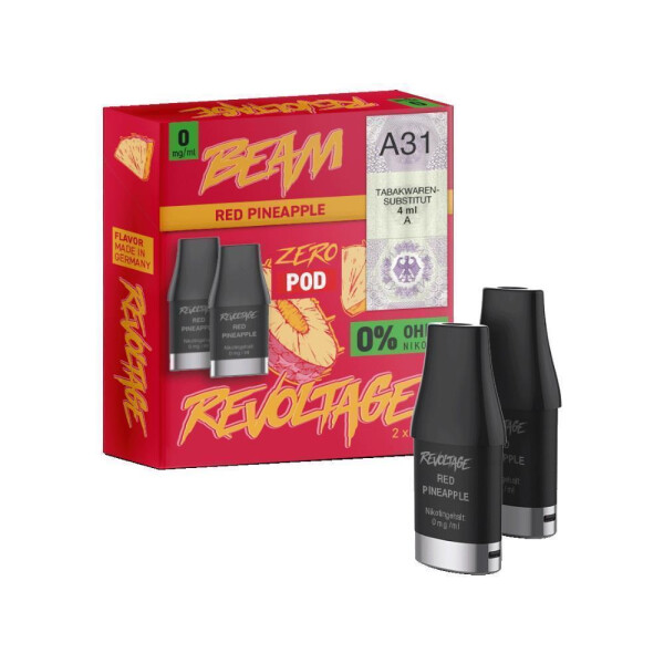 Revoltage - Beam Pod (2 Stück pro Packung) - Red Pineapple - 0 mg/ml (1er Packung)