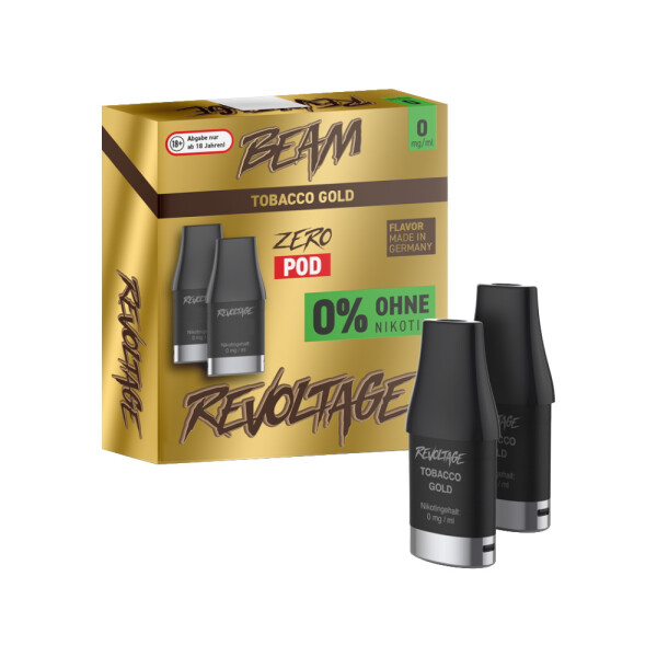 Revoltage - Beam Pod (2 Stück pro Packung) - Tobacco Gold - 0 mg/ml (1er Packung)