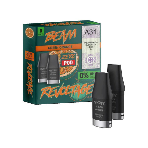 Revoltage - Beam Pod (2 Stück pro Packung) - Green Orange - 20 mg/ml (1er Packung)