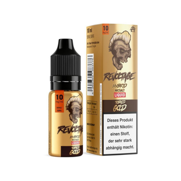 Revoltage - Tobacco Gold - Hybrid Nikotinsalz Liquid 10 mg/ml (1er Packung)