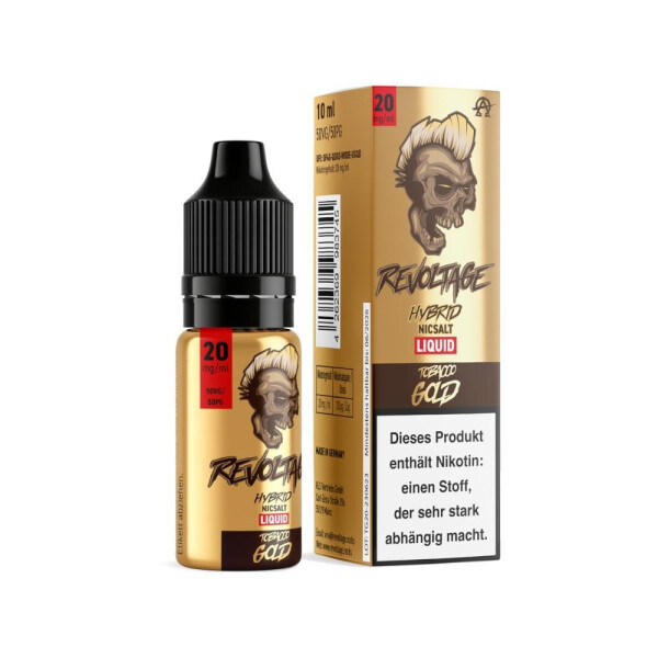 Revoltage - Tobacco Gold - Hybrid Nikotinsalz Liquid 20 mg/ml (1er Packung)