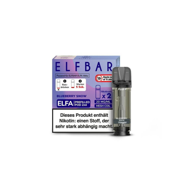 Elfbar Elfa Pod - Blueberry Snow - 20 mg/ml (2 Stück)