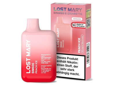 Lost Mary BM600 - Einweg E-Zigarette - Peach Ice - 20...