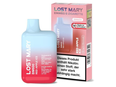 Lost Mary BM600 - Einweg E-Zigarette - Red Apple Ice - 20...