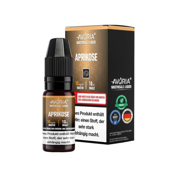 Avoria - Aprikose - Nikotinsalz Liquid - 20 mg/ml (1er Packung)