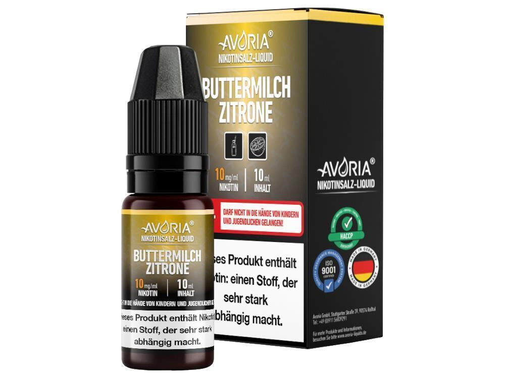 Avoria - Buttermilch-Zitrone - Nikotinsalz Liquid