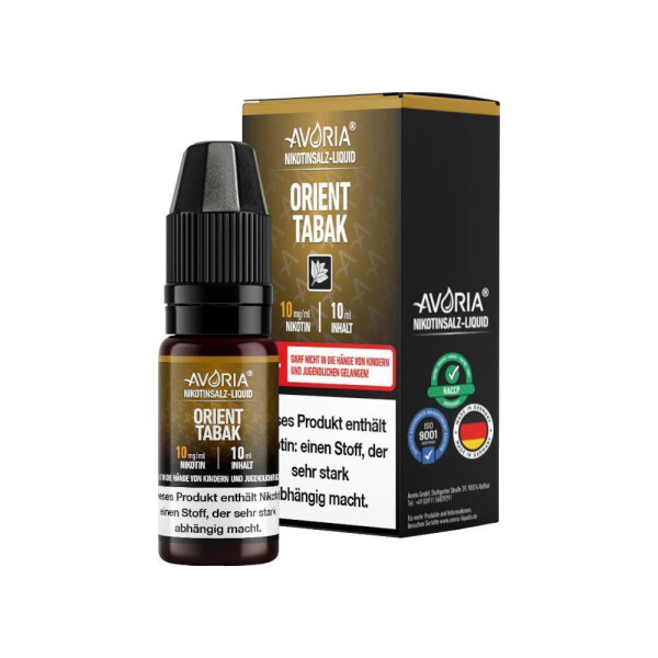 Avoria - Orient Tabak - Nikotinsalz Liquid - 20 mg/ml (1er Packung)