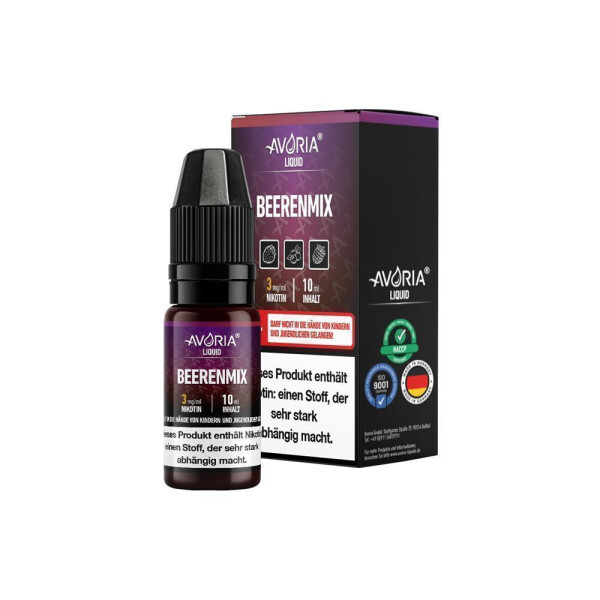 Avoria - Beerenmix - E-Zigaretten Liquid - 1er Packung (12 mg/ml)