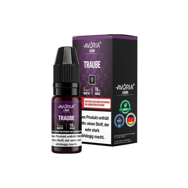 Avoria - Traube - E-Zigaretten Liquid - 1er Packung (12 mg/ml)