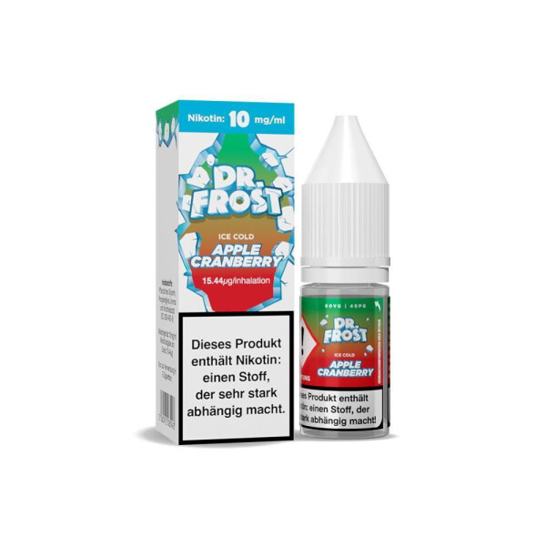 Dr. Frost - Ice Cold - Apple Cranberry - Nikotinsalz Liquid - 10 mg/ml (1er Packung)