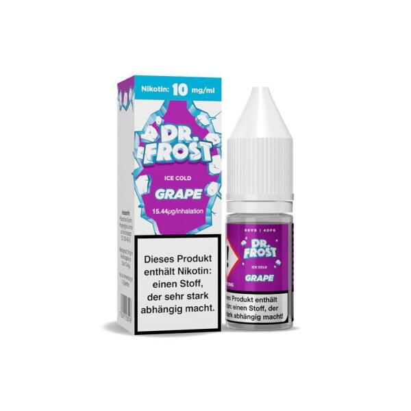 Dr. Frost - Ice Cold - Grape - Nikotinsalz Liquid - 10 mg/ml (1er Packung)
