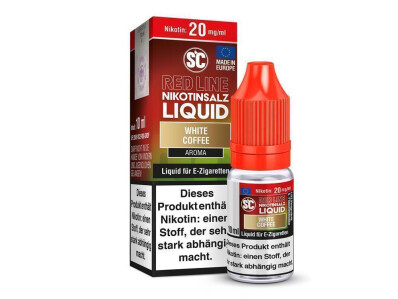 SC - Red Line - White Coffee - Nikotinsalz Liquid - 10...