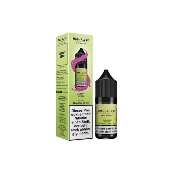 Elux - Gummy Bear - Nikotinsalz Liquid - 20 mg/ml (1er Packung)