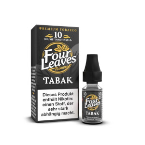 Four Leaves - Tabak - Nikotinsalz Liquid - 10 mg/ml (1er...