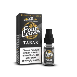 Four Leaves - Tabak - Nikotinsalz Liquid - 20 mg/ml (1er...