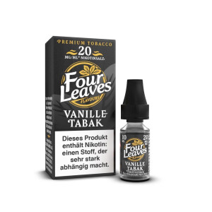 Four Leaves - Vanille Tabak - Nikotinsalz Liquid - 20...