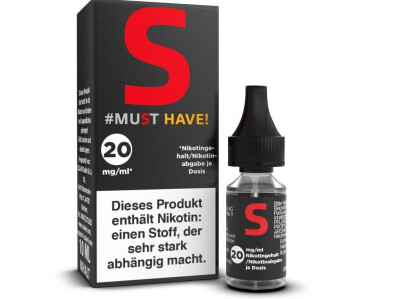 Must Have - S - Nikotinsalz Liquid - 20 mg/ml (5er Packung)