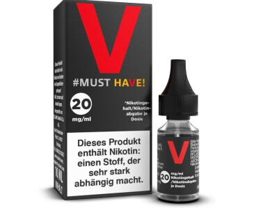 Must Have - V - Nikotinsalz Liquid - 20 mg/ml (5er Packung)