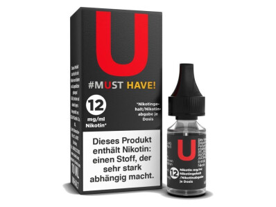 Must Have - U - E-Zigaretten Liquid - 12 mg/ml (5er Packung)