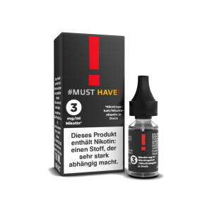 Must Have - ! - E-Zigaretten Liquid - 3 mg/ml (1er Packung)