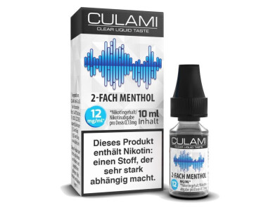 Culami - 2-Fach Menthol - E-Zigaretten Liquid - 12 mg/ml...