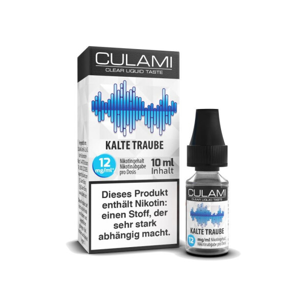 Culami - Kalte Traube - E-Zigaretten Liquid - 12 mg/ml (1er Packung)