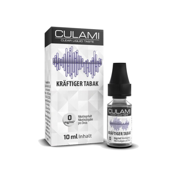 Culami - Kräftiger Tabak - E-Zigaretten Liquid - 0 mg/ml (1er Packung)