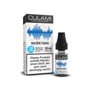 Culami - Milder Tabak - E-Zigaretten Liquid - 12 mg/ml...