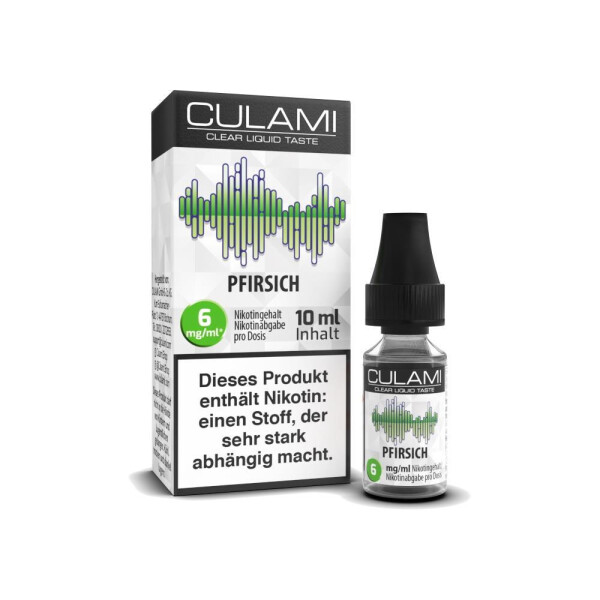 Culami - Pfirsich - E-Zigaretten Liquid - 6 mg/ml (1er Packung)
