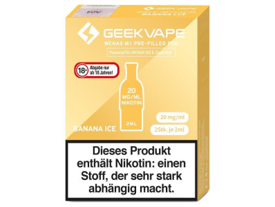 GeekVape Wenax M1 Pod - Banana lce - 20 mg/ml (2...