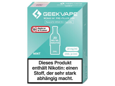 GeekVape Wenax M1 Pod - Mint - 20 mg/ml (2 Stück pro...