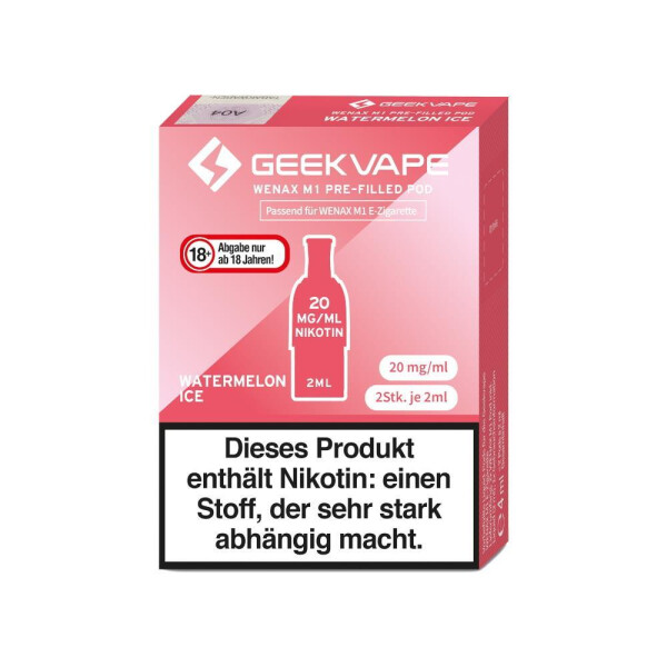 GeekVape Wenax M1 Pod - Watermelon Ice - 20 mg/ml (2 Stück pro Packung)