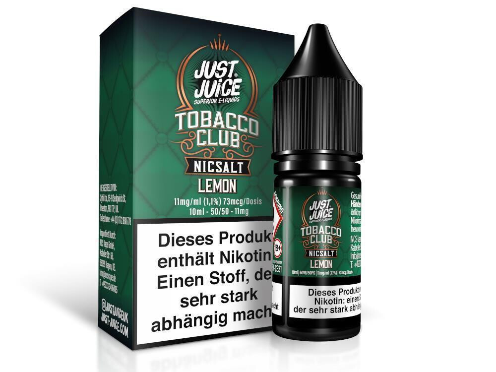 Just Juice - Tobacco Lemon - Nikotinsalz Liquid