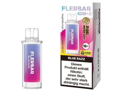 Flerbar Pod - Blue Razz - 20 mg/ml (2 Stück pro...