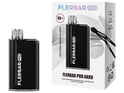 Flerbar POD Akku 600 mAh schwarz (1er Packung)