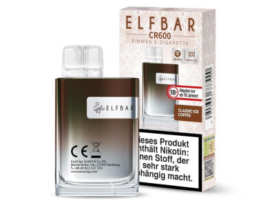 Elfbar CR600 Einweg E-Zigarette - Classic Ice Coffee - 20...