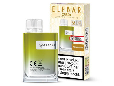 Elfbar CR600 Einweg E-Zigarette - Pineapple Ice - 20...