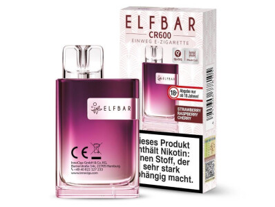 Elfbar CR600 Einweg E-Zigarette - Strawberry Raspberry...