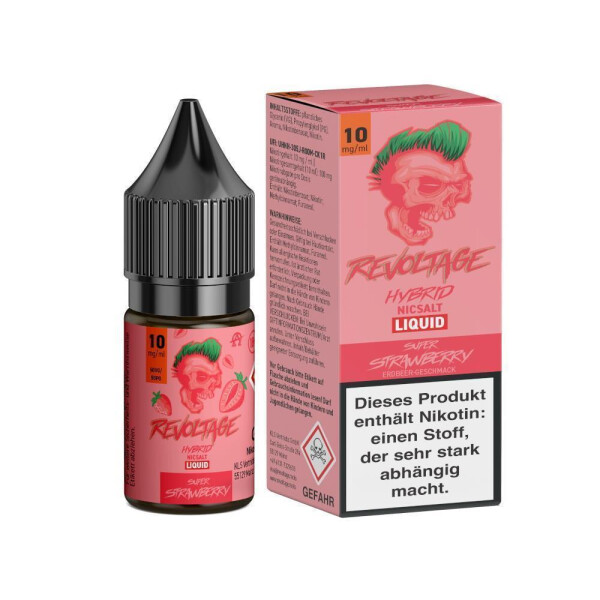 Revoltage - Super Strawberry - Hybrid Nikotinsalz Liquid 10 mg/ml (1er Packung)