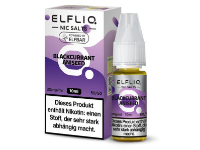 ELFLIQ - Blackcurrant Aniseed - Nikotinsalz Liquid - 20...