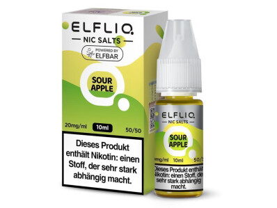 ELFLIQ - Sour Apple - Nikotinsalz Liquid box