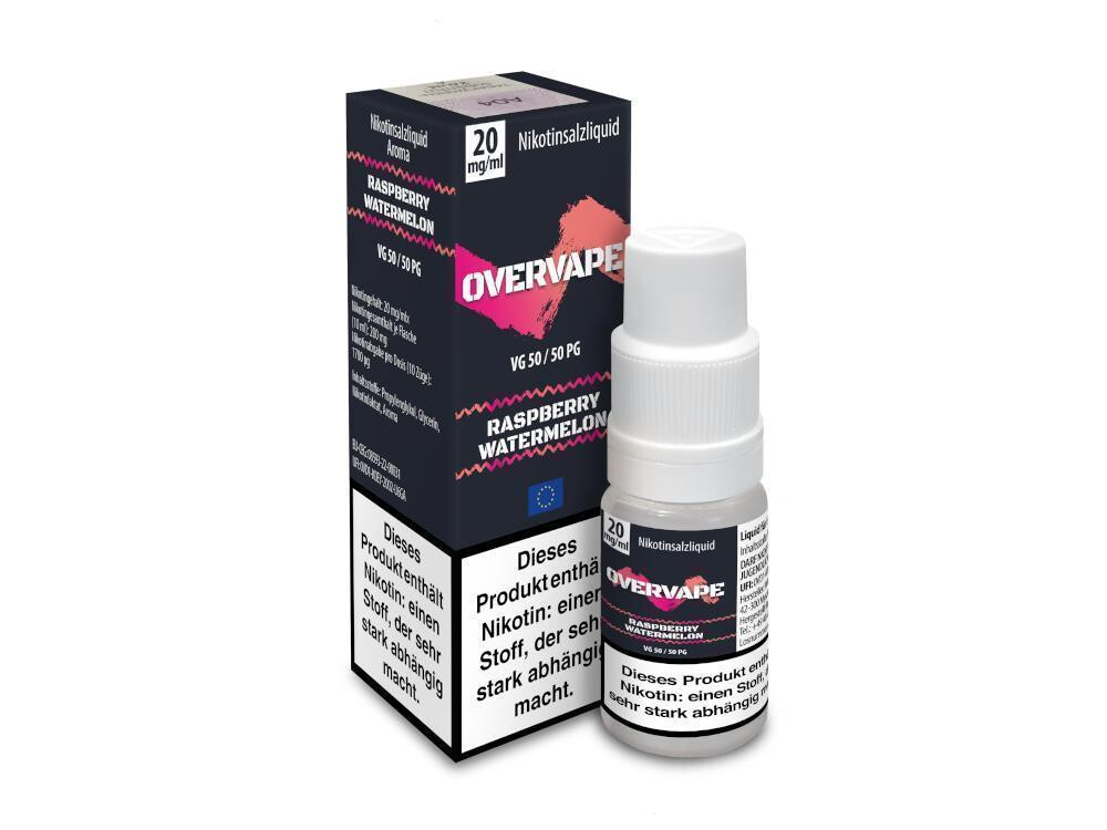 Overvape - Raspberry Watermelon - Nikotinsalz Liquid